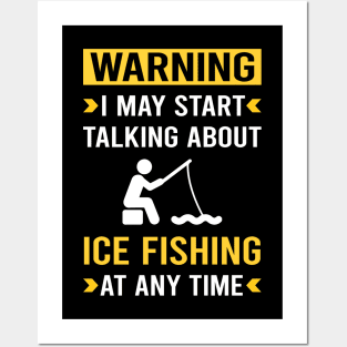 Warning Ice Fishing Posters and Art